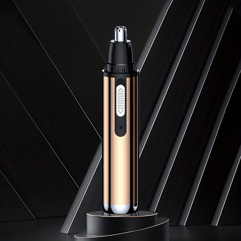 Electric Nose And Ear Hair Trimmer Eyebrow Shaver, Nose Hair Remover, USB Rechargeable, Stainless Steel Head, Mute Motor