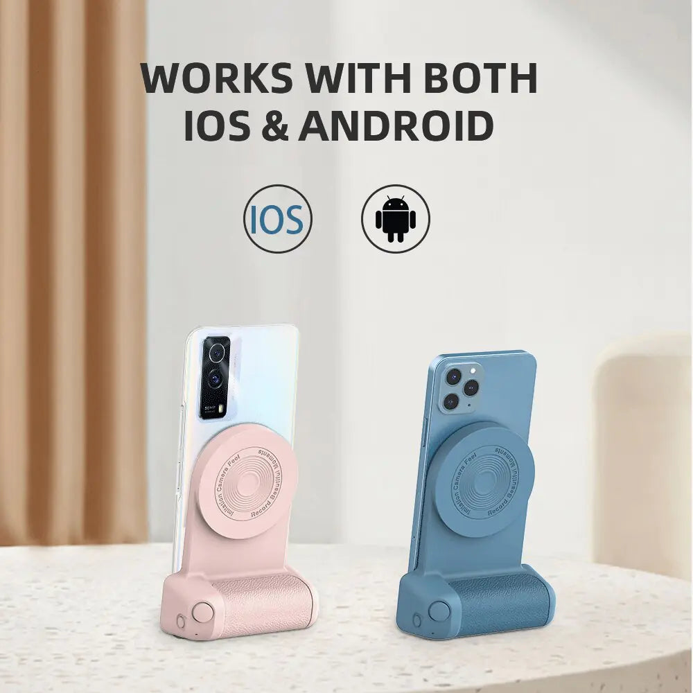 Camera Holder3-in-1 Grip Charging Multifunctional Magnetic Selfie Photo Bracket