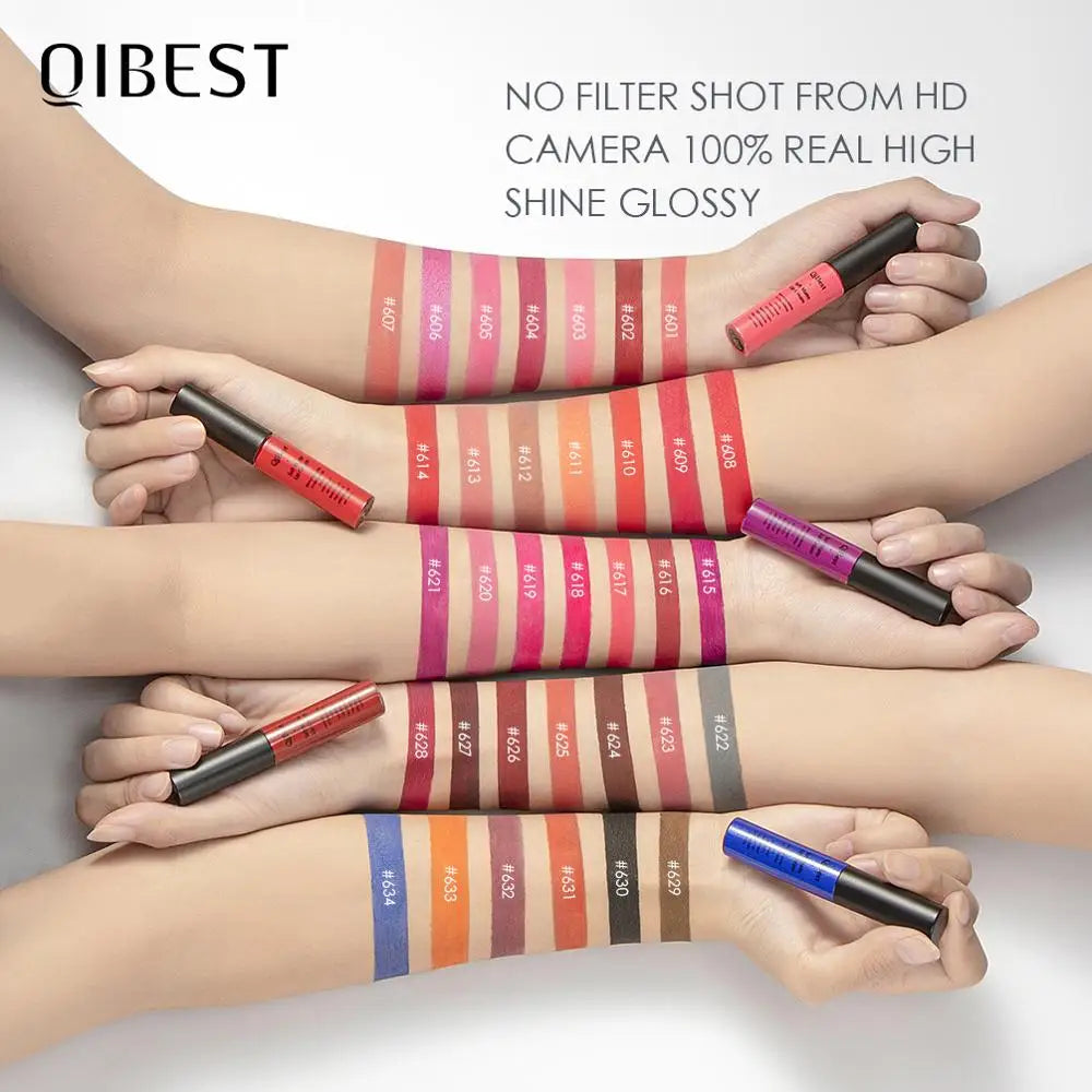 Matte Lip Gloss Lip Makeup 34 Colors Velet Nude Waterproof Lipgloss Matte Lipstick Liquid Lipstick Long lasting