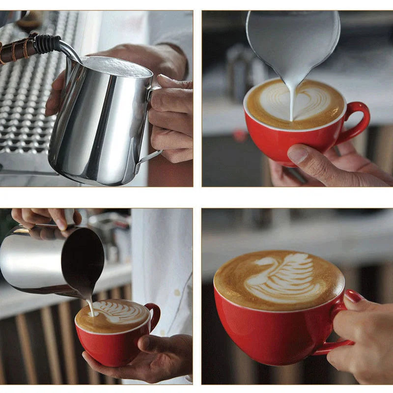 Milk Jugs Fashion Stainless Steel, Craft Milk Frothing Pitcher Coffee Latte 100/350/600ml