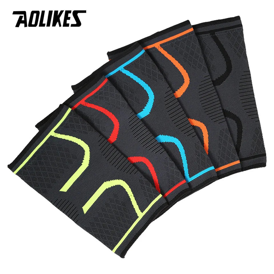 Fitness Running 1PCS Cycling Knee Support Braces Elastic Nylon Sport Compression Knee Pad Sleeve for Basketball Volleyball