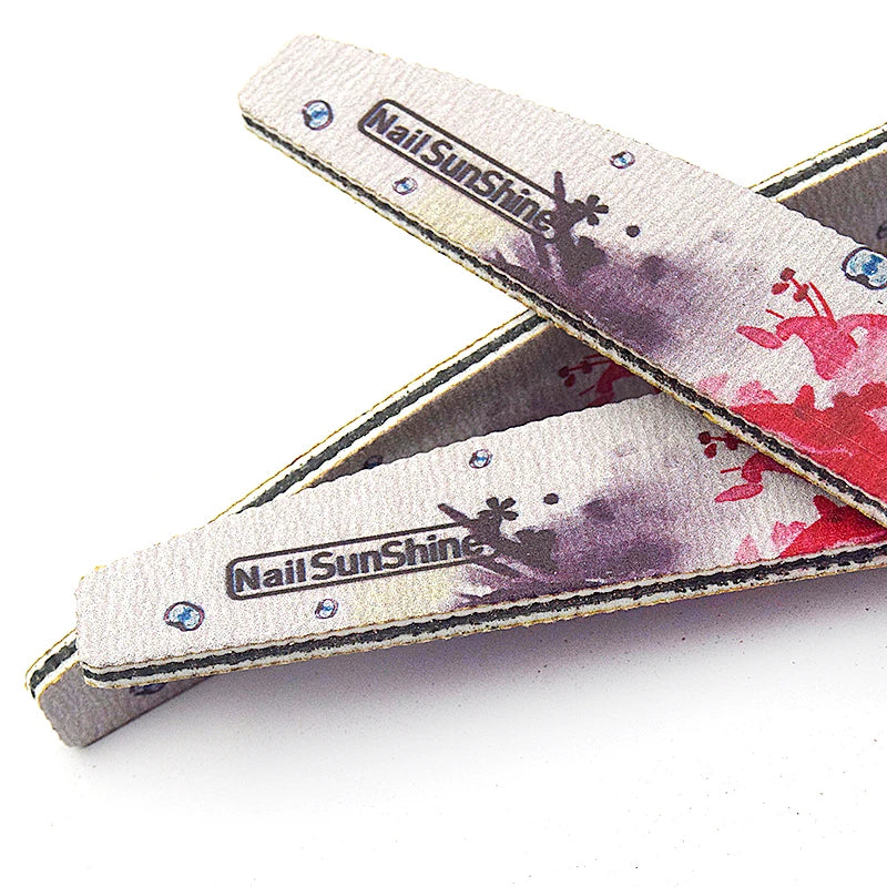 Nail Files Strong Sandpaper Washable, Buffer Emery Board 80/100/150/180/240/320 Grit Lime a Ongle Manicure Polishing 6 Pcs