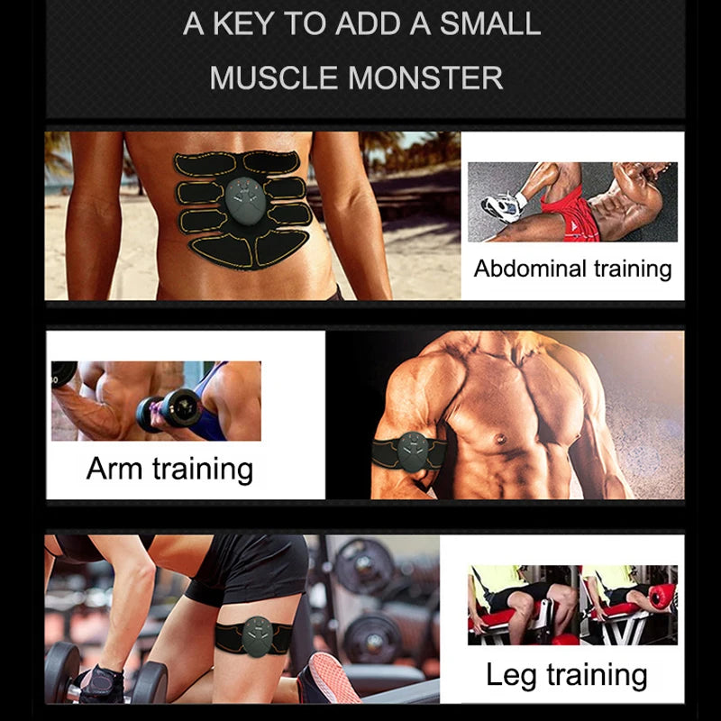Hip Trainer Abdominal ABS Stimulator Fitness Body Slimming Massager, Electric Muscle Stimulator EMS Wireless Buttocks