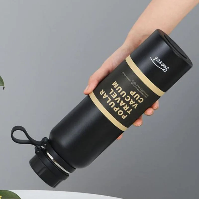Thermos Double650ML 850ML 1100ML Stainless Steel Sport Vacuum Flask Outdoor Climbing Fitness Thermal Bottle Tea Insulation Cup