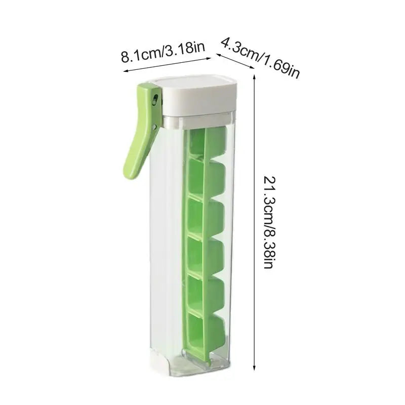 Ice Cube Molds Ice Trays for Freezer Square Ice Cube Mold with Bins Ice Trays with Lids Ice Maker
