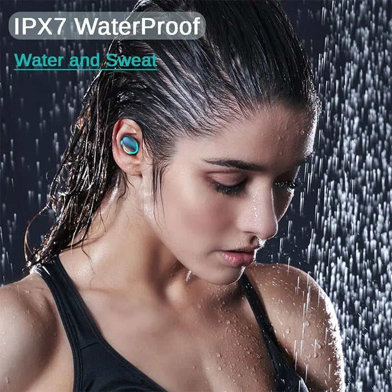 Earphones LED Display F9 Wireless Binaural TWS Bluetooth Headset Waterproof Noise Reduction