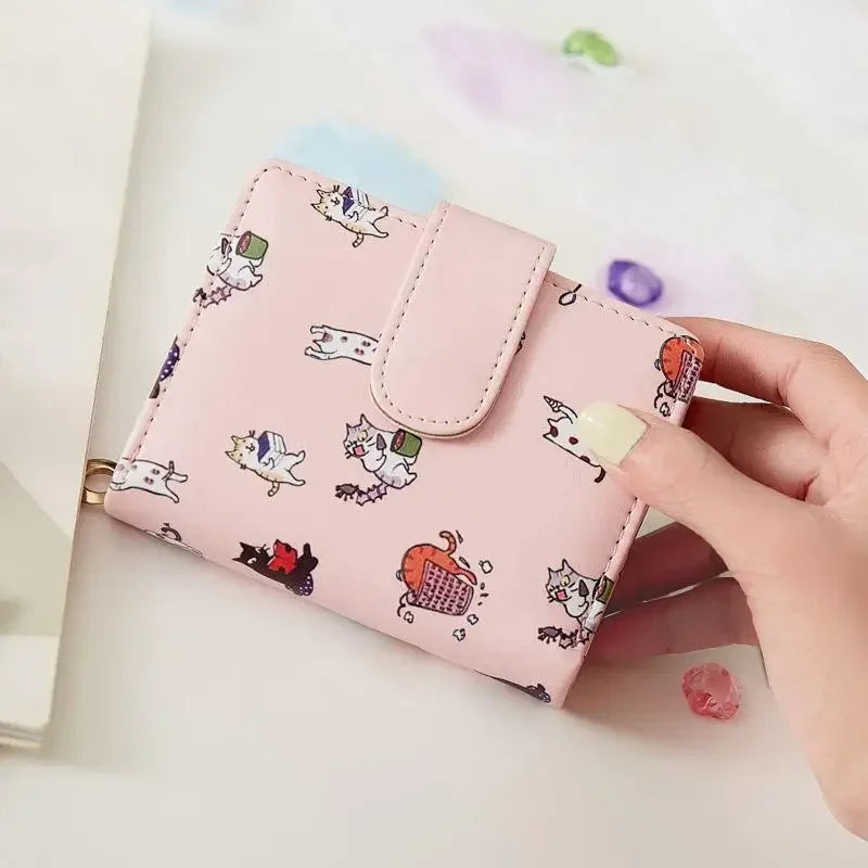 Wallets Women Mini Bags Coin Purse Card Holder Cartoon Printed Money Bags Womens