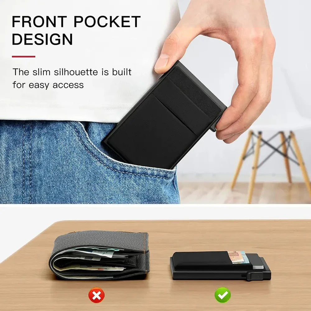 Id Bank Credit Card Holder Double Antitheft