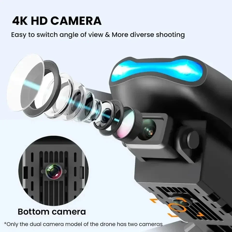 Drone Professional Wide Angle RC E99 Pro Drone HD 4K Camera Mode Foldable Helicopter Aircraft Quadcopter Drone Kid Gift Toys