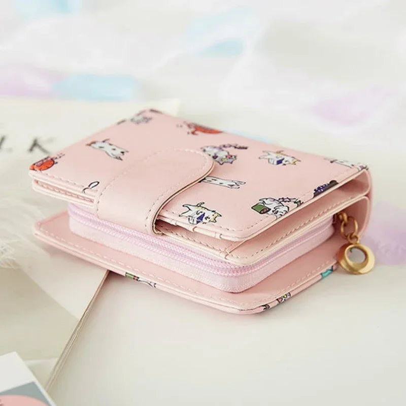 Wallets Women Mini Bags Coin Purse Card Holder Cartoon Printed Money Bags Womens