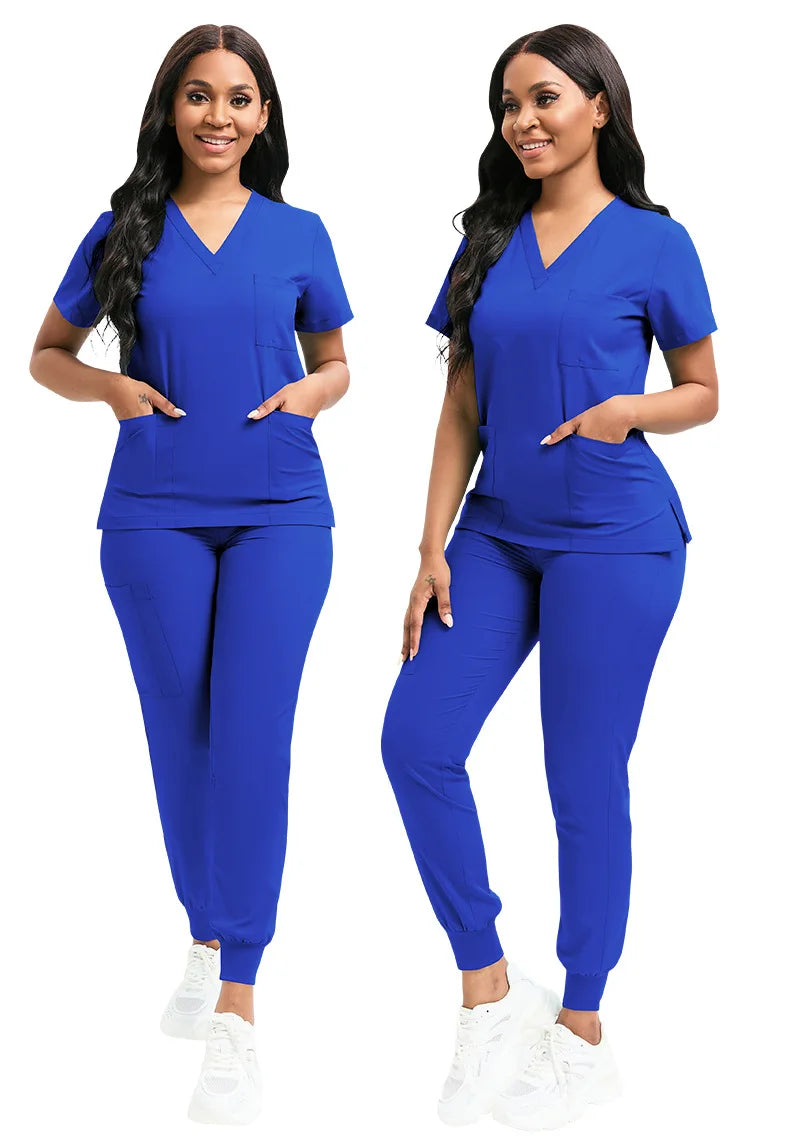 Hospital Surgical Clothing Medical Uniforms Women Scrubs Sets Doctors Nurses Accessories Dental Clinic Beauty Salon Workwear Set