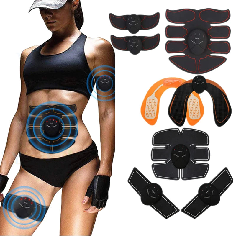 Smart Muscle Stimulator Trainer Fitness Abdominal , Electric Weight Loss EMS Wireless Stickers Body Slimming Massager