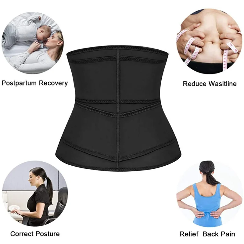 Shaperwear Waist Trainer Neoprene Sauna Belt Weight Loss Cincher Body Shaper Tummy Control Strap Slimming Sweat Fat Burning Belt