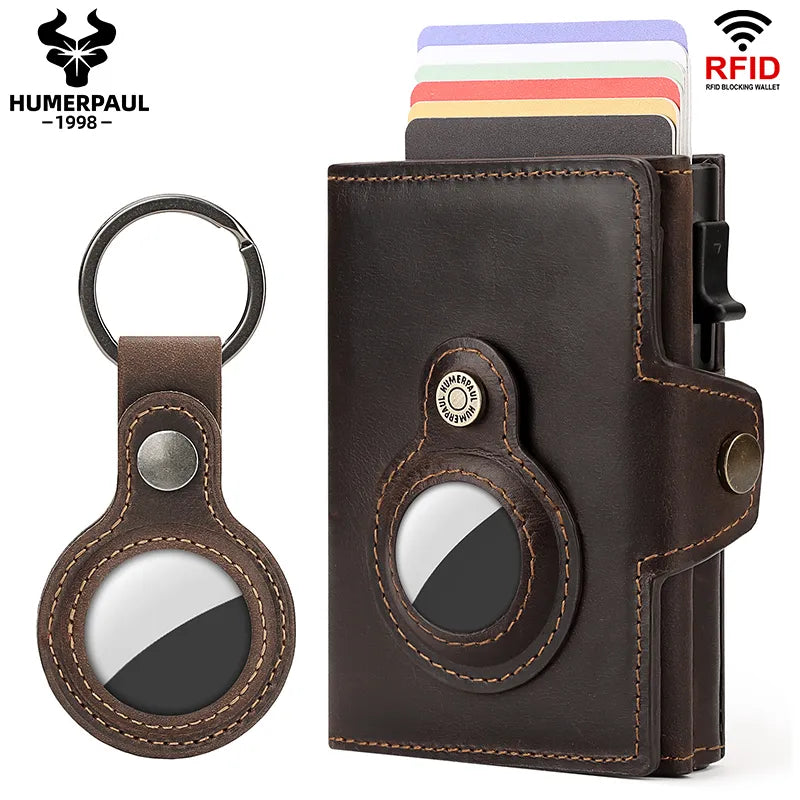 HUMERPAUL Wallet for Apple Airtage RFID Blocking Card Holder