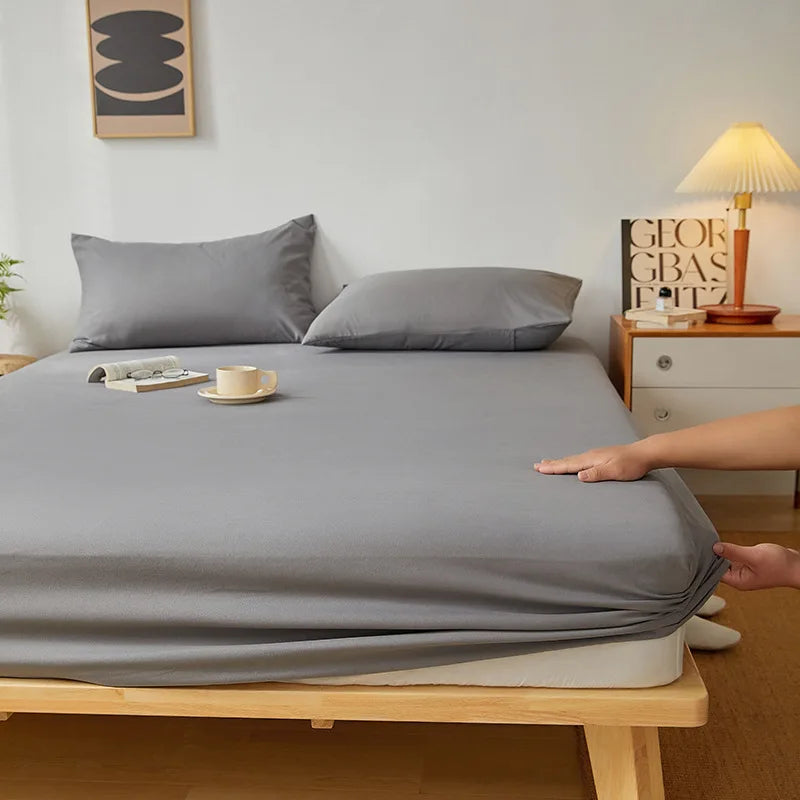 Sleep Better Organic Cotton Silver Earthing Grounding King Size Fitted Bed Sheet include a Local Plug