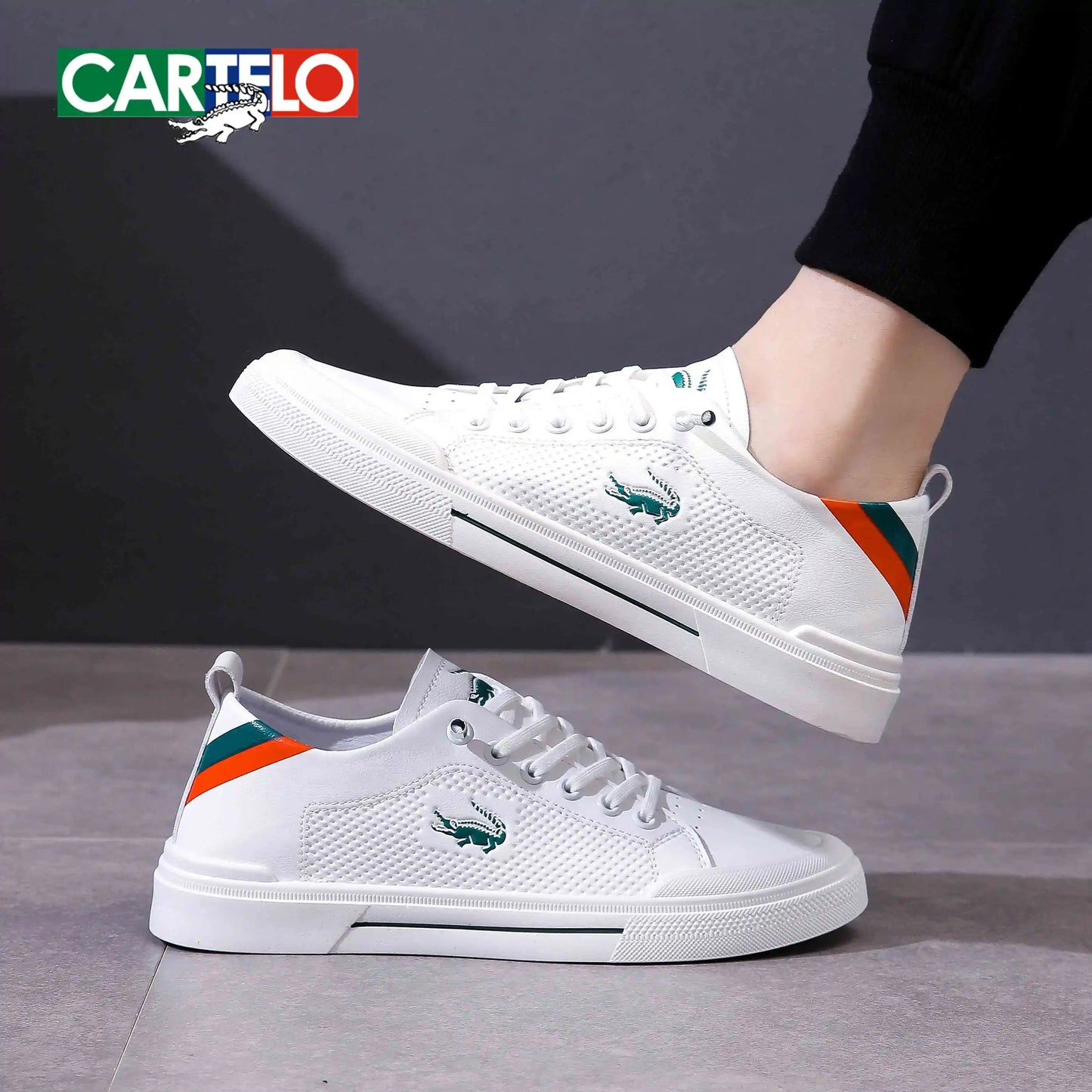 CARTELO Male Sneakers Lightweight Breathable Shoe