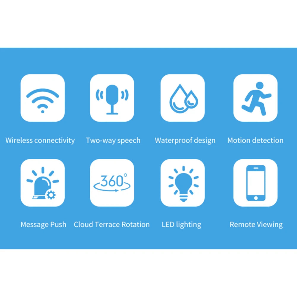 Indoor A13 Monitoring Shaking Head Machine 360 Degree Panoramic Intelligent High-definition Home Security Intercom Camera