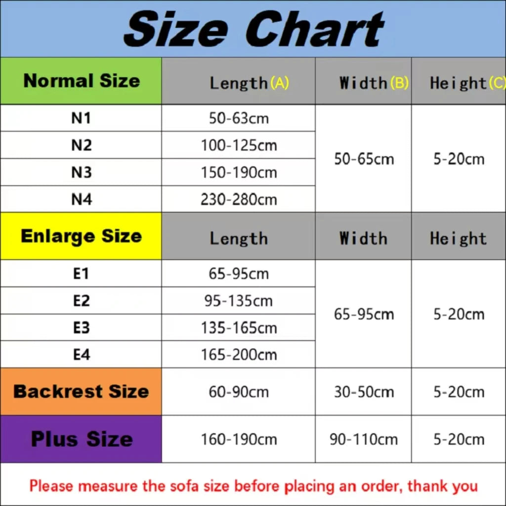 Sofa Cover Solid Color Thicken Elastic Living Room Protector Kids Slipcover Couch Cover Seat Cushion Washable Removable 1pcs