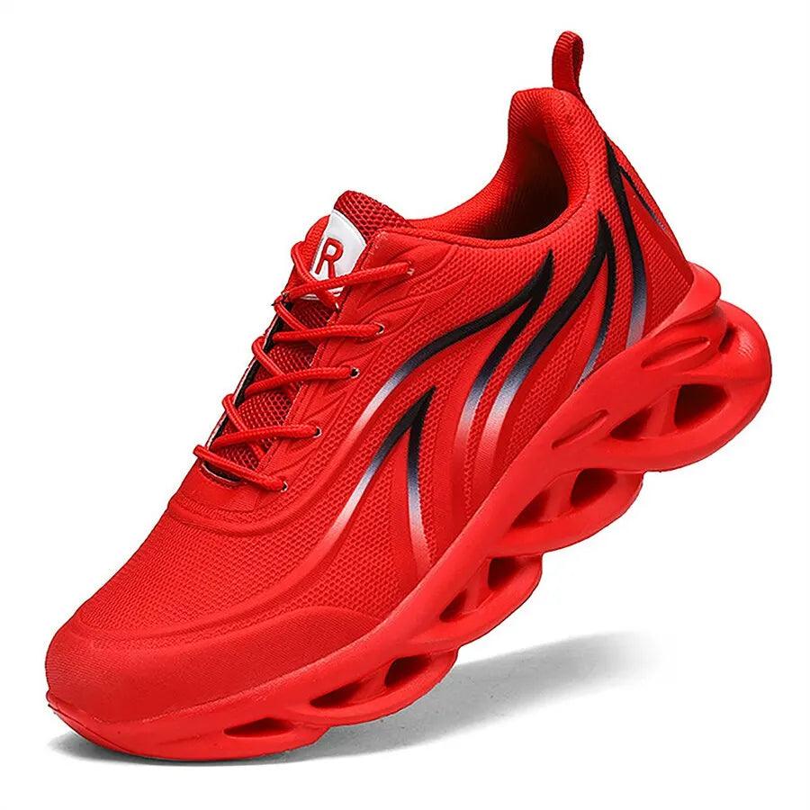 Running Shoes Flame Printed Sneakers Knit Athletic Sports