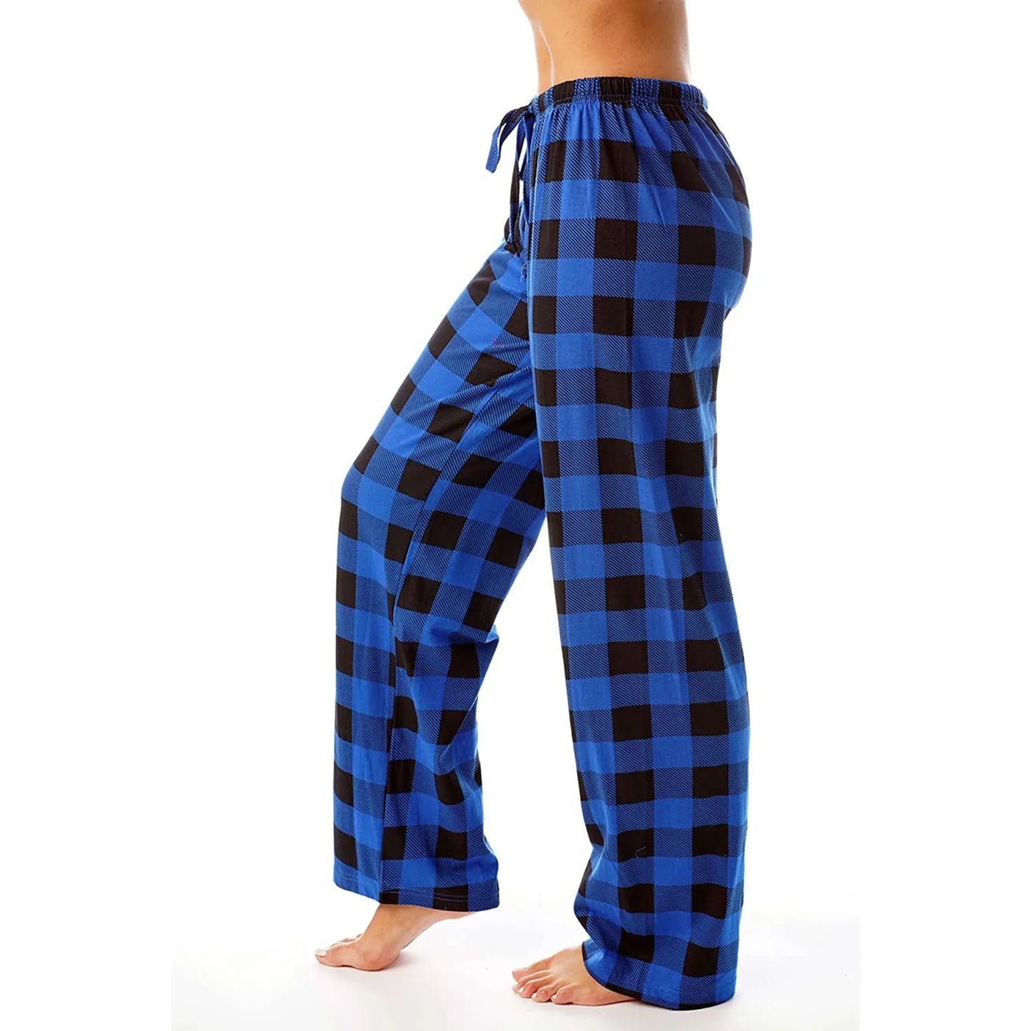 Women Pajama pants Autumn Winter Plaid Printed Pants Fashion Casual Wide Leg Pants Clothing Streetwear