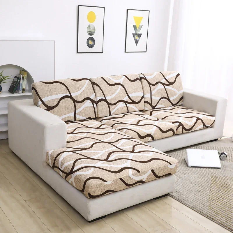 Sofa Seat Cushion Elastic Cover for Living Room Couch Cover Sofa Slipcover Armchair Seat Case Corner L-shape Washable Removable