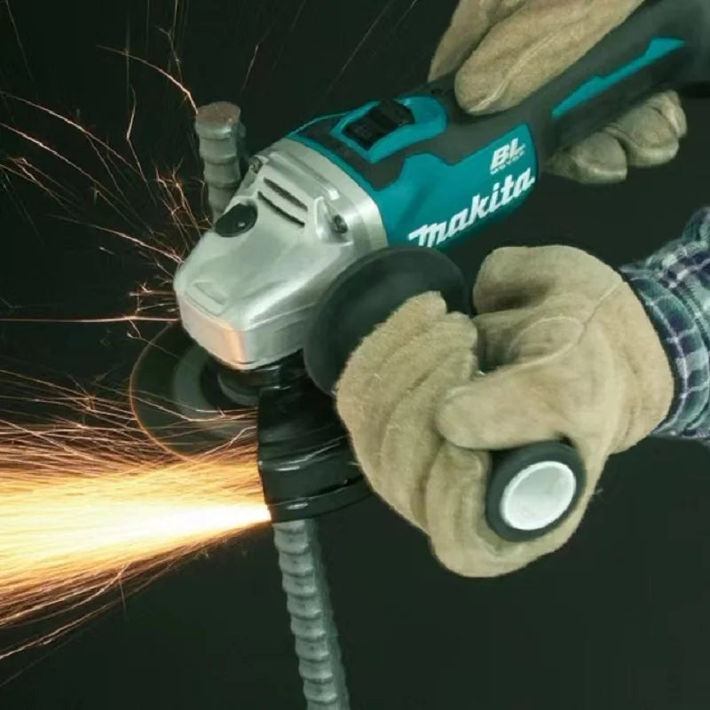 Makita 18V GrinderTools 125/100mm Brushless Grinding Machine Power Tool Electric Grinder Rechargeable Wireless Drill