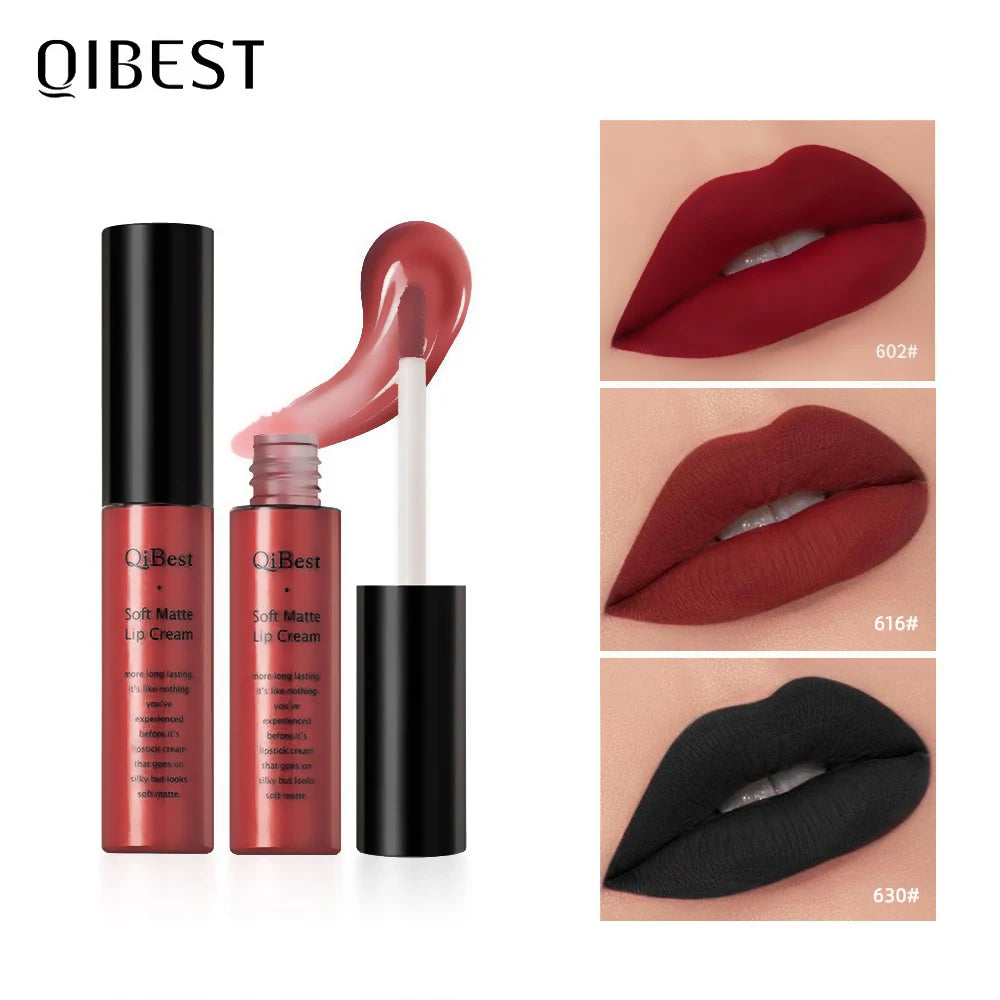 Matte Lip Gloss Lip Makeup 34 Colors Velet Nude Waterproof Lipgloss Matte Lipstick Liquid Lipstick Long lasting