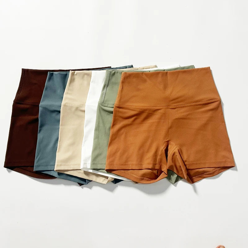 Women Shorts High Waist Yoga Shorts Slim Fit