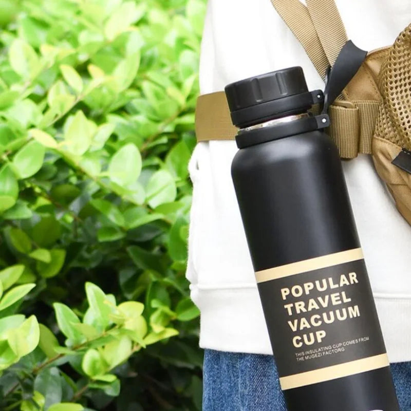 Thermos Double650ML 850ML 1100ML Stainless Steel Sport Vacuum Flask Outdoor Climbing Fitness Thermal Bottle Tea Insulation Cup