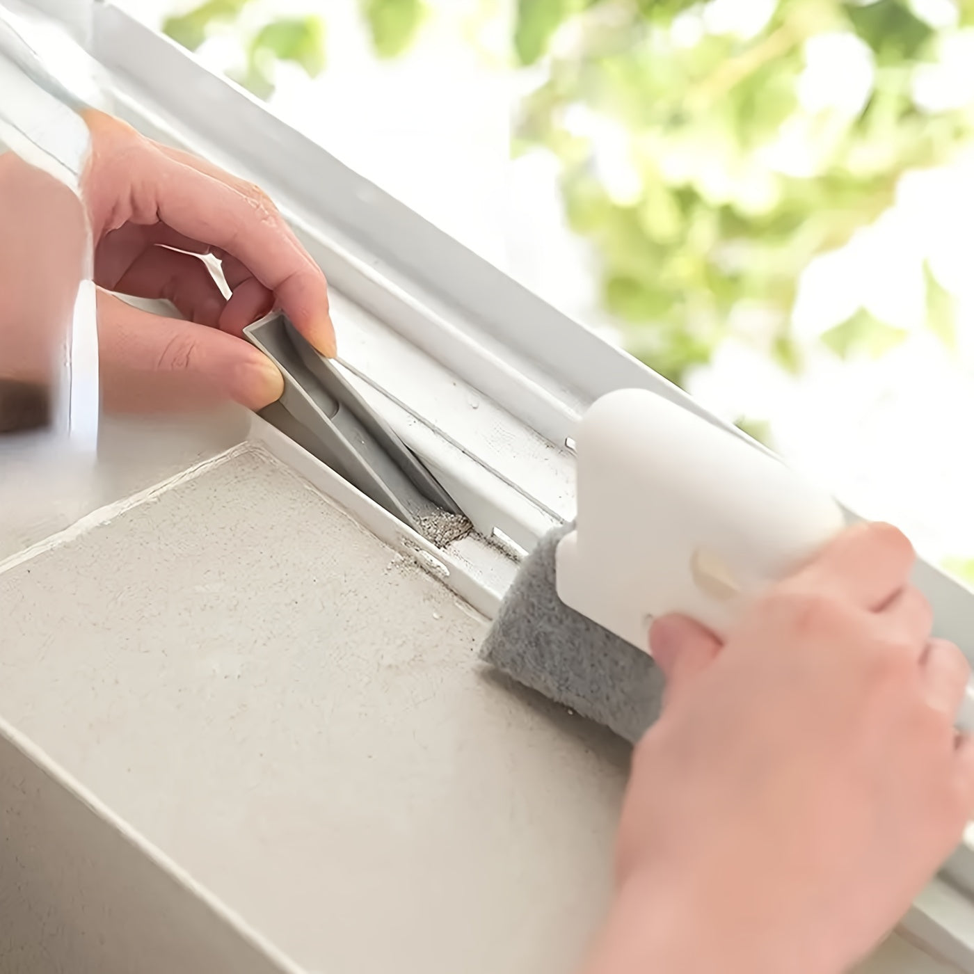 Universal Window And Door Track Cleaning Brush - Easily