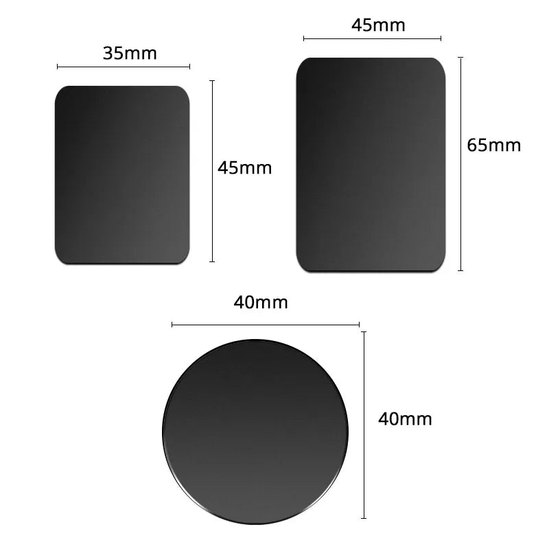 Magnetic Metal Plate For Car Phone Holder Universal Iron Sheet Disk Sticker Mount Mobile Phone Magnet Stand For IPhone