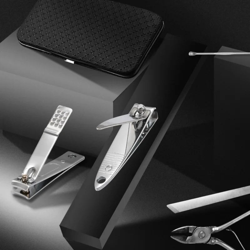 Qmake 19 in 1 Stainless Steel Manicure Pedicure Professional kit,Ingrown Toe Nail Trimmer
