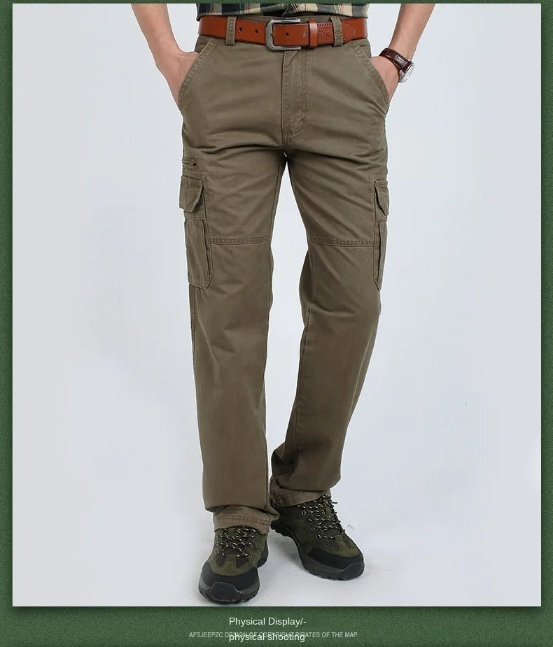 Men  Casual Pants Outdoor Trousers Hiking Set Cargo Tactical Men's Work Wear Military Clothing Man Golf