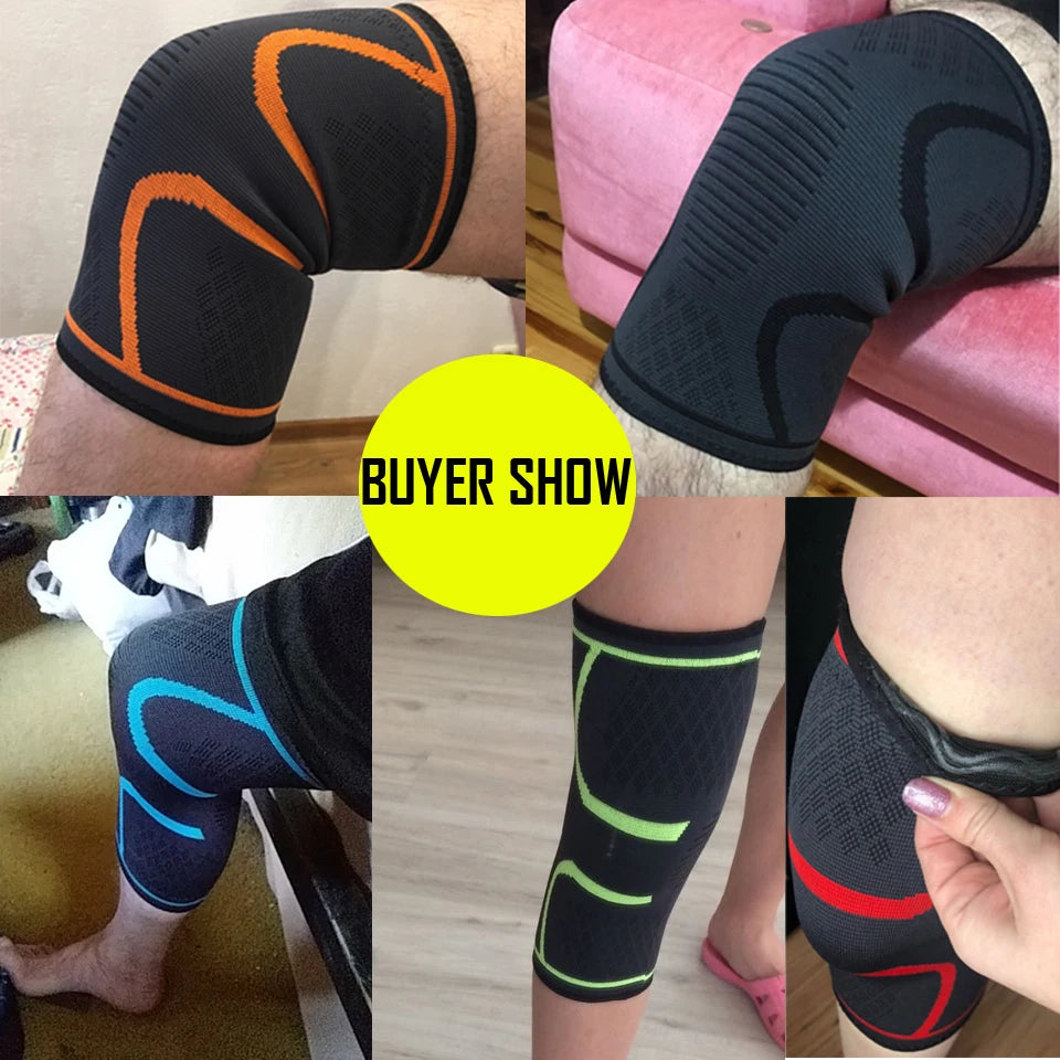 Fitness Running 1PCS Cycling Knee Support Braces Elastic Nylon Sport Compression Knee Pad Sleeve for Basketball Volleyball
