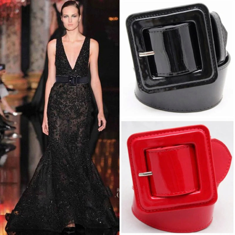 Plus Size Corset Belt High Quality Patent Leather Big Belts For Women Dress Cummerbunds Ladies Jeans Waistband Wide Strap