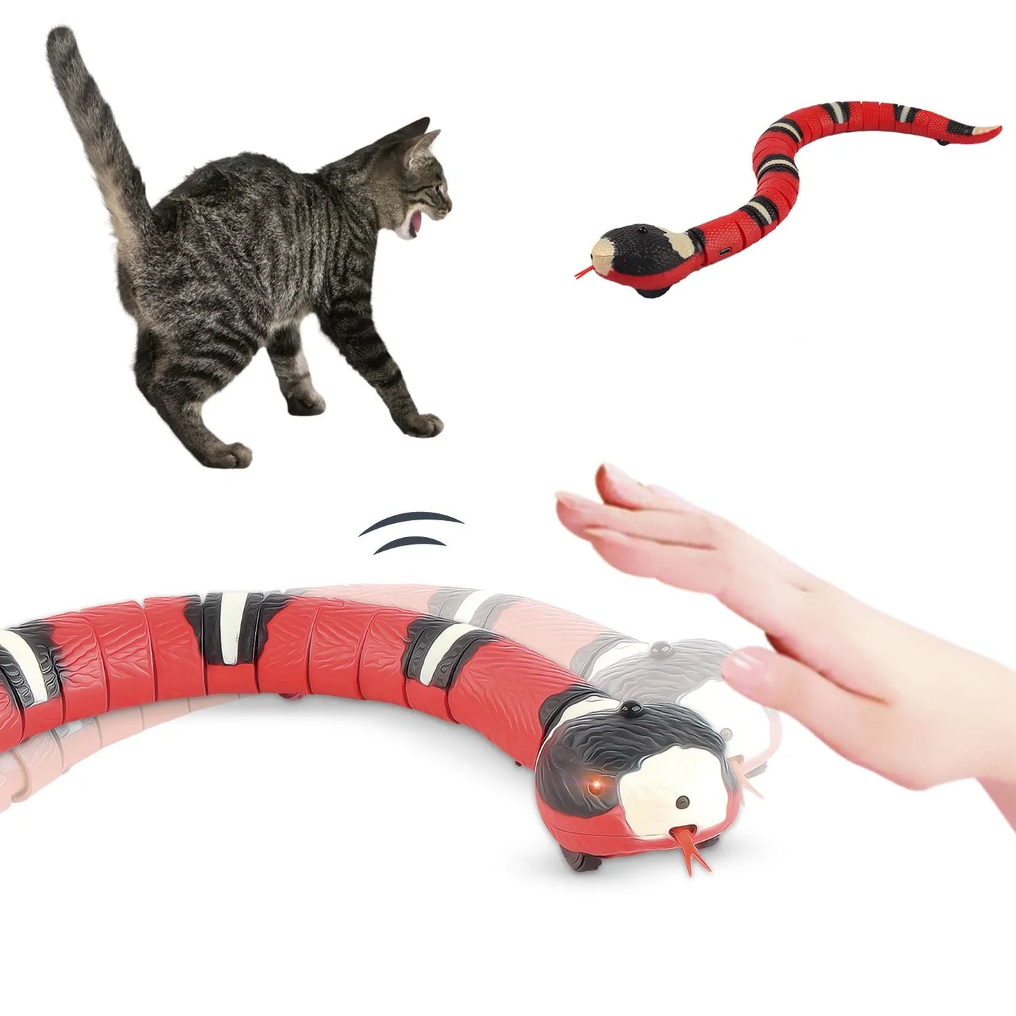 Electronic Automatic  Snake Cat Toys