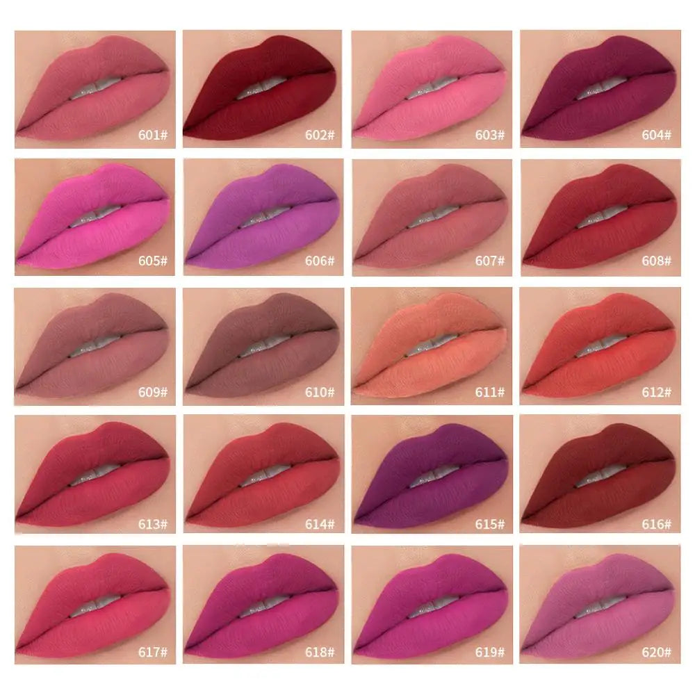 Matte Lip Gloss Lip Makeup 34 Colors Velet Nude Waterproof Lipgloss Matte Lipstick Liquid Lipstick Long lasting