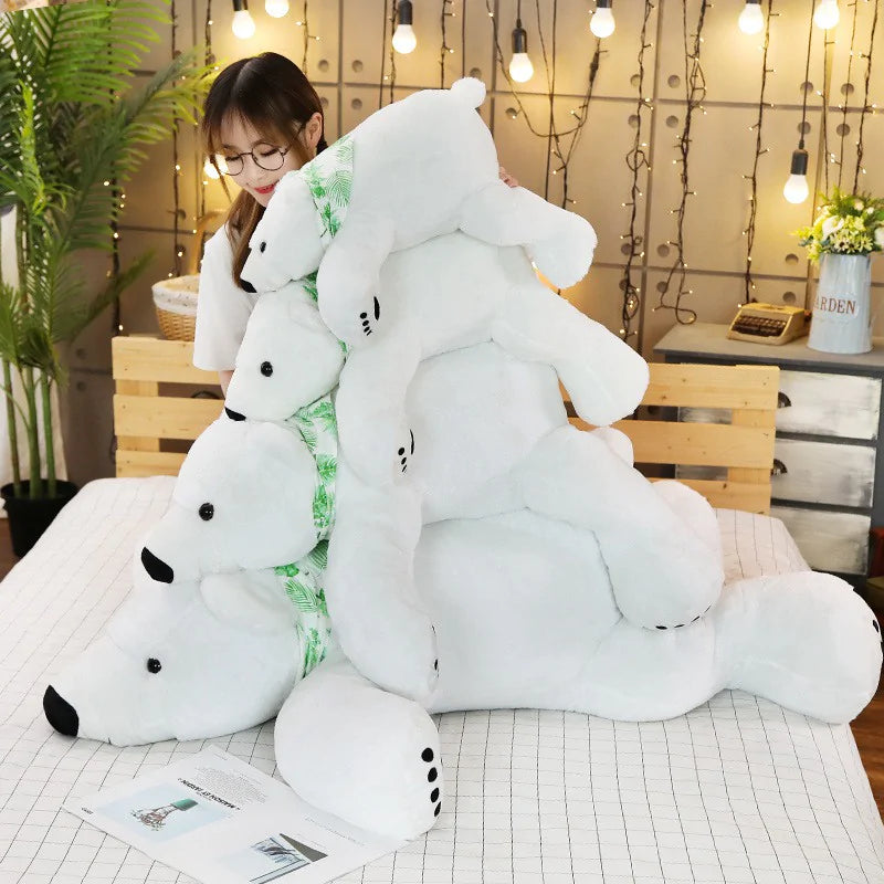 Giant Stuffed Polar Bear Plush
