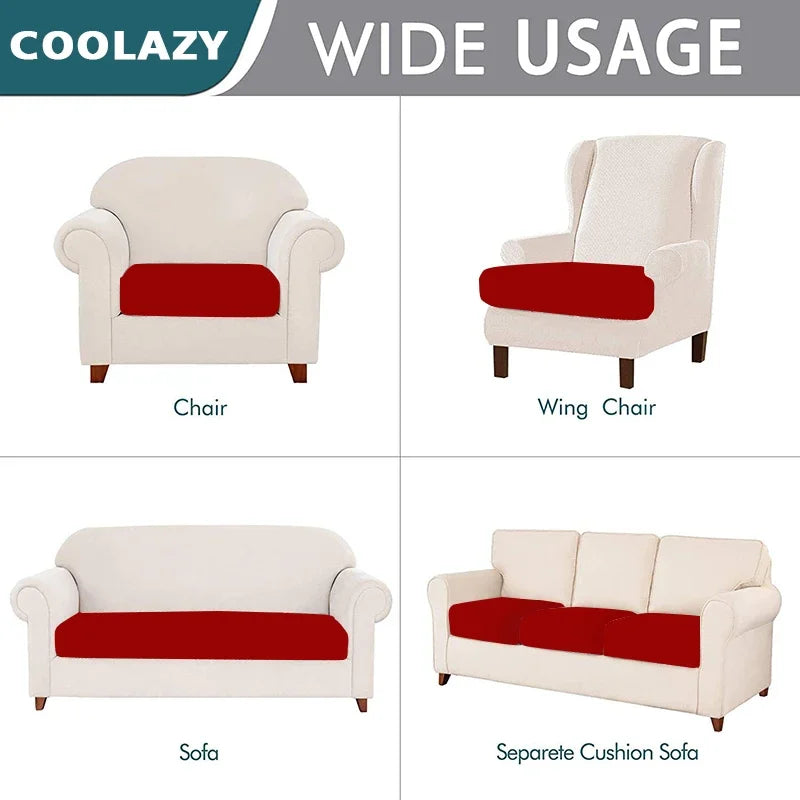 Sofa Seat Cushion Elastic  Cover for Living Room Couch Cover Sofa Slipcover Armchair Seat Case Corner L-shape Washable Removable