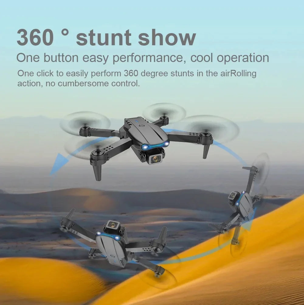 Drone Professional Wide Angle RC E99 Pro  Drone HD 4K Camera Mode Foldable Helicopter Aircraft Quadcopter Drone Kid Gift Toys