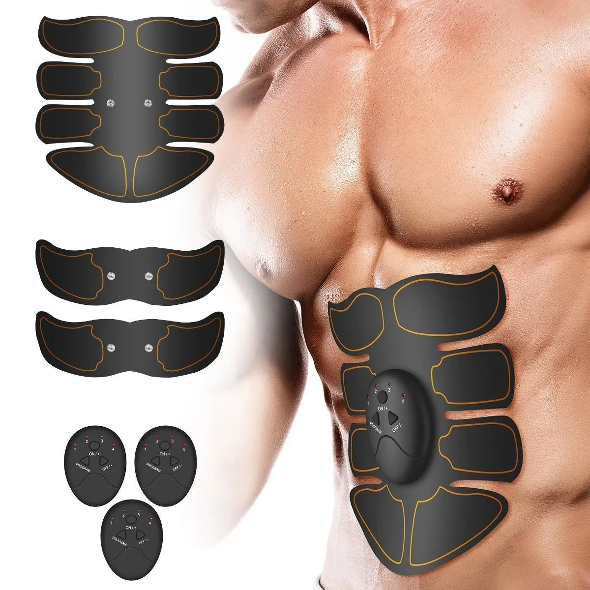 Smart Muscle Stimulator Trainer Fitness Abdominal , Electric Weight Loss EMS Wireless Stickers Body Slimming Massager