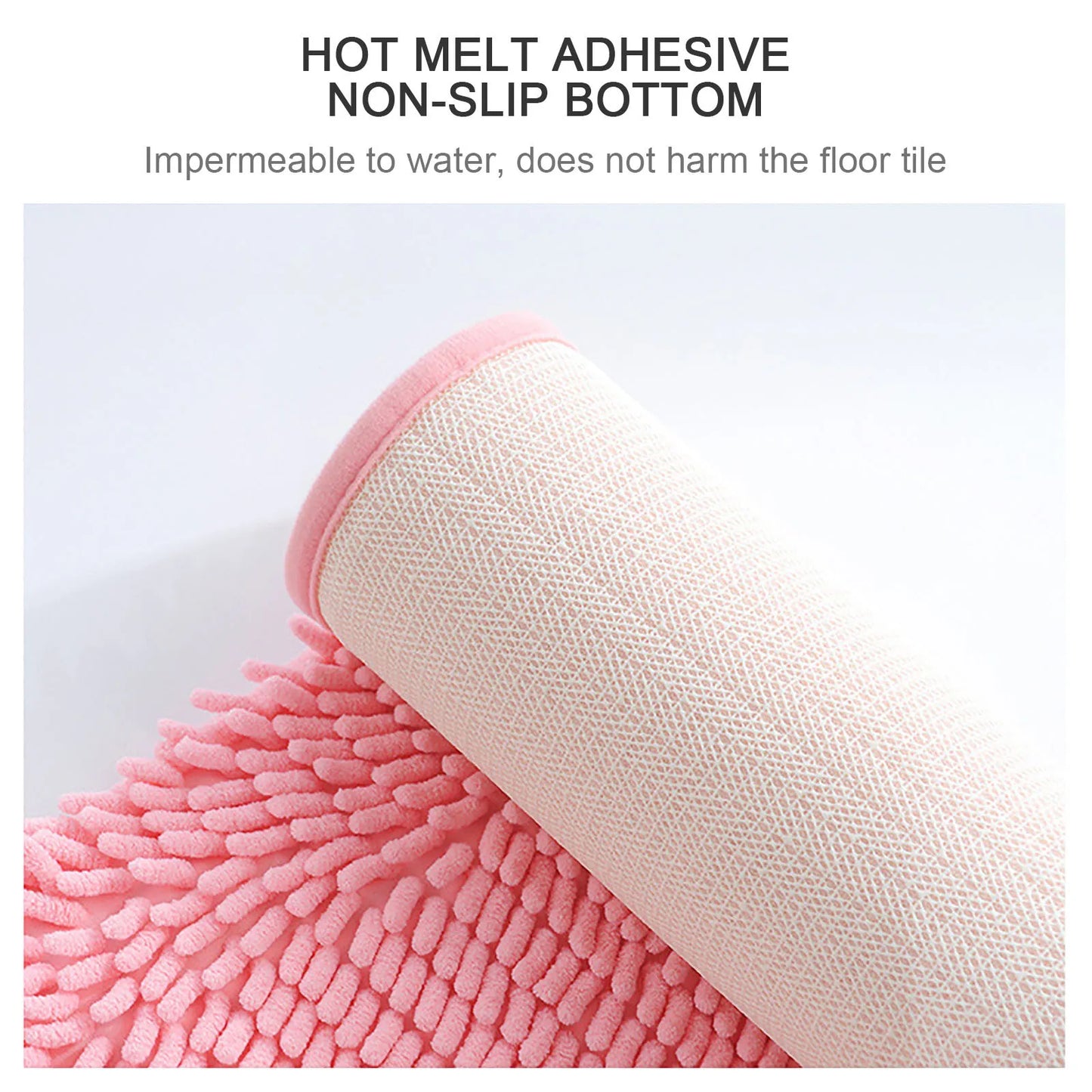 Semicircular Carpet Absorbent Floor Mat Toilet Doormat