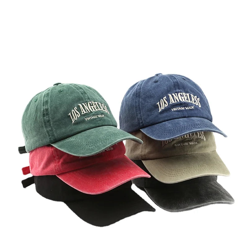 New Los Angeles Fashion Baseball Cap for Women Men Cotton Soft Top Hats Unisex Embroidery