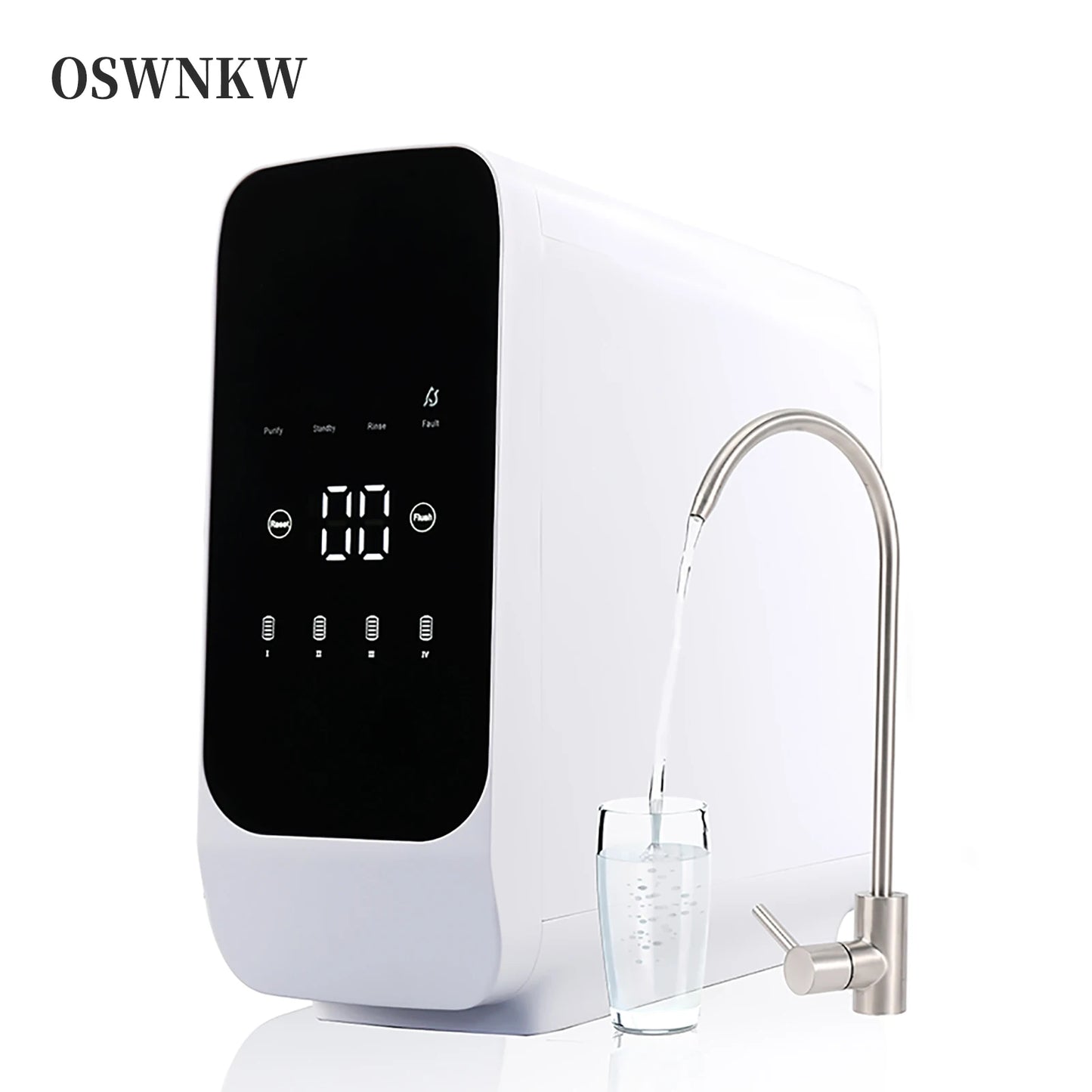 Water Filtration System -600GPD High Flow Rate, No Water Tank, Reduced TDS, Compact, 1:2 Drainage Ratio