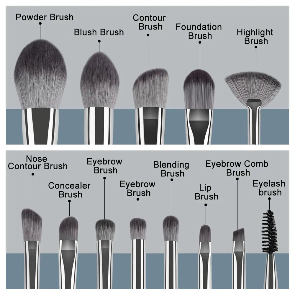 NEW 1/14Pcs Makeup Brushes Set Professional Super Soft Detail Blush Highlighter Foundation Concealer Eyeshadow Brush Beauty Tool