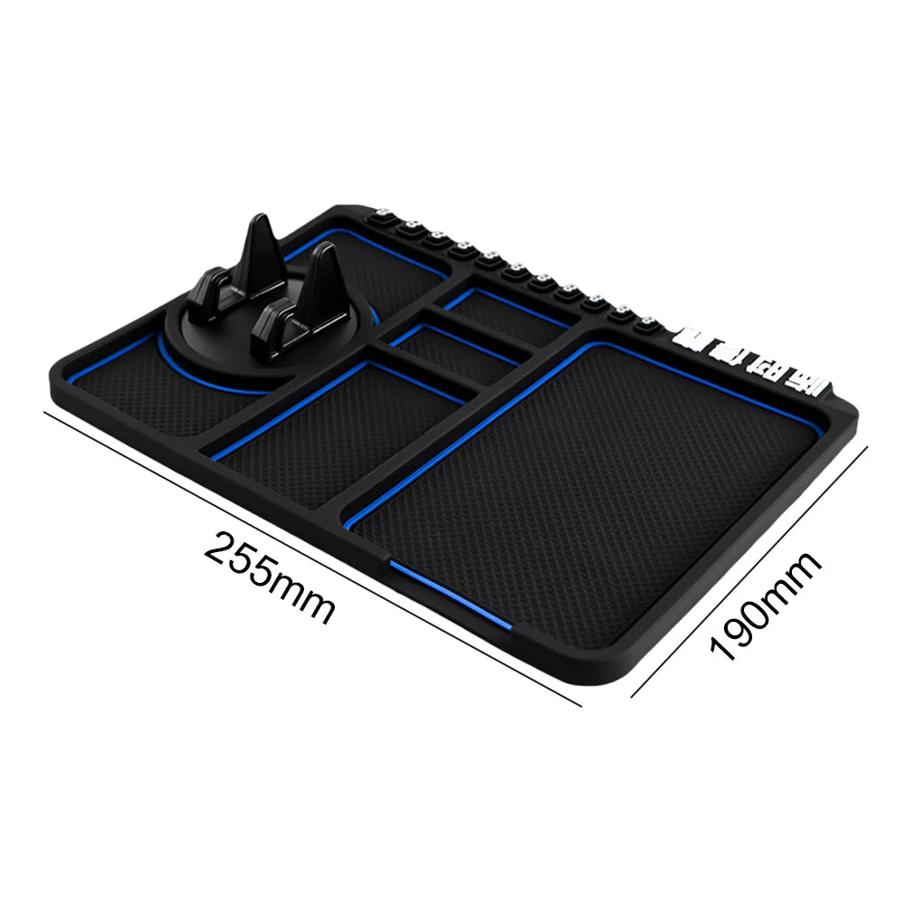 Car Dashboard Car Anti-Slip Mat Multifunctional Storage Pad Sticky Anti-Slip Pad Bracket for Navigation Car Interior Accessories