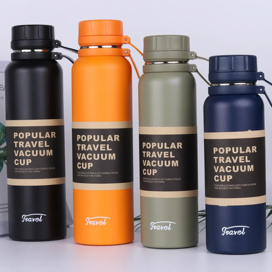 Thermos Double650ML 850ML 1100ML  Stainless Steel Sport Vacuum Flask Outdoor Climbing Fitness Thermal Bottle Tea Insulation Cup