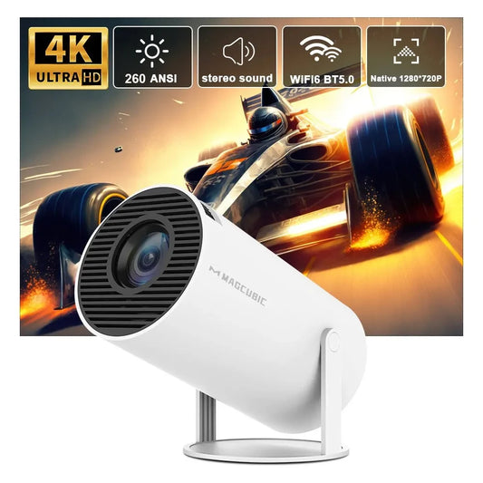 Magcubic Home Cinema Outdoor Projector HY300 PRO 4K Android 11 Dual Wifi6 260ANSI Allwinner H713 BT5.0 1080P 1280*720P