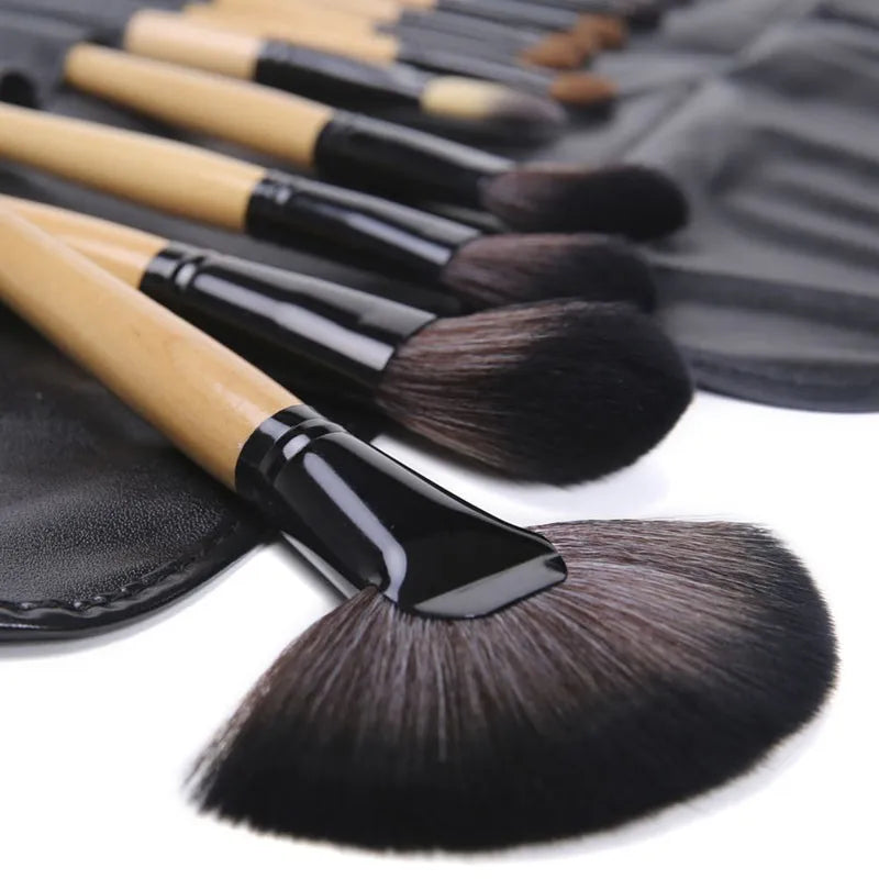 Makeup Brush 24 pcs  Sets Professional Cosmetics Brushes Eyebrow Powder Foundation Shadows
