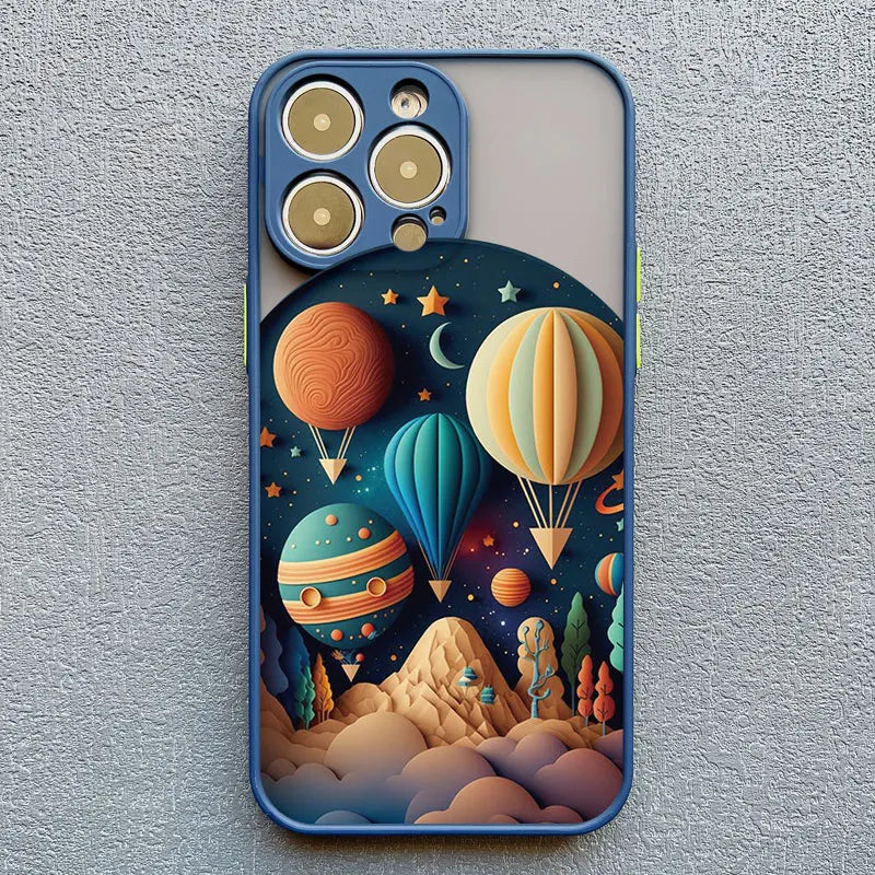 iPhone 15 14 7 8 Plus XS X XR 14 13 Pro Max 13 12 Pro Max Mini Creative Mountains Back Cover Printing Landscape case